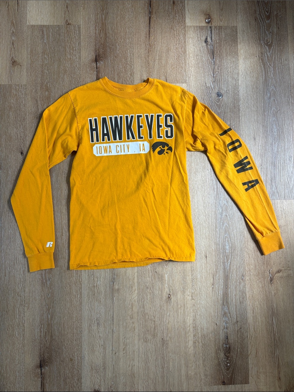 Mustard Yellow Iowa Hawkeyes Long Sleeve